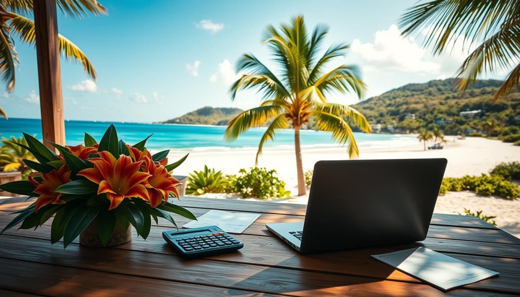 Managing money on the island