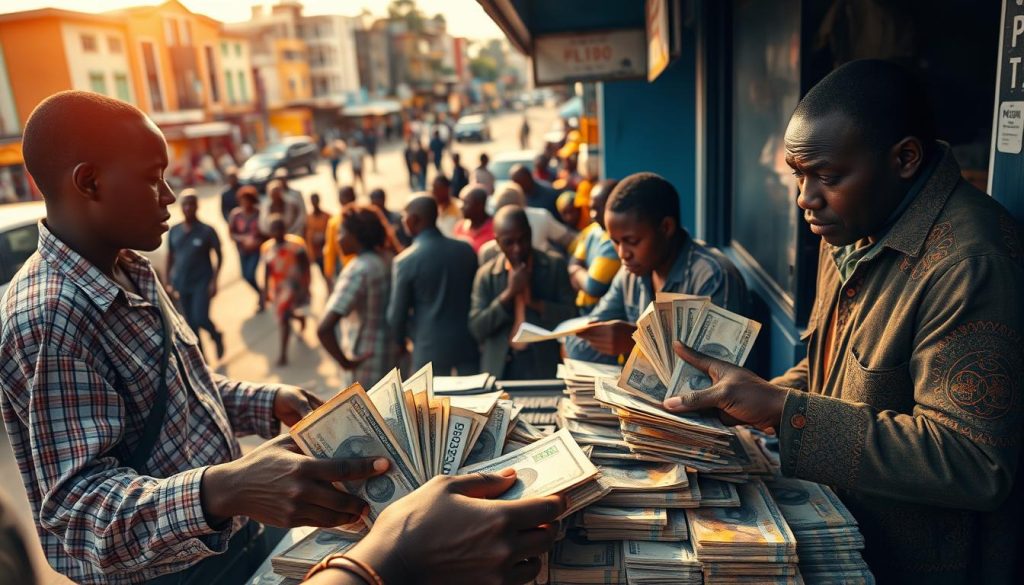 Money exchange in Congo
