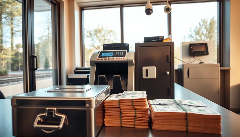 Security measures for handling money