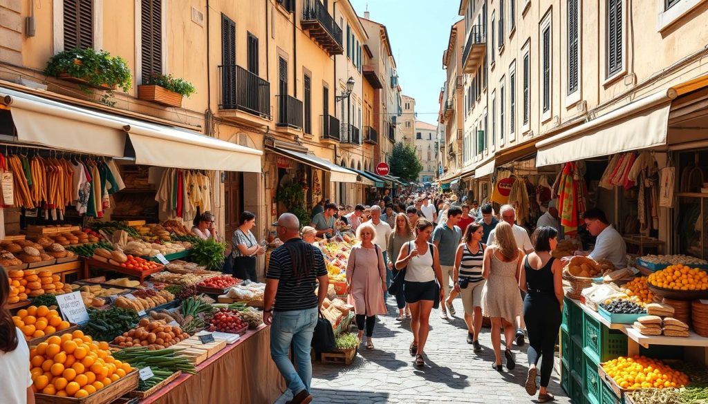 Vibrant street markets in Ortigia