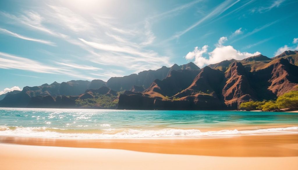 Waimea Bay seasonal changes