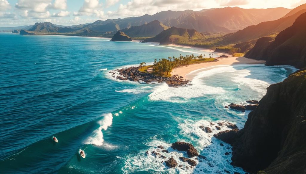 Waimea Bay surfing