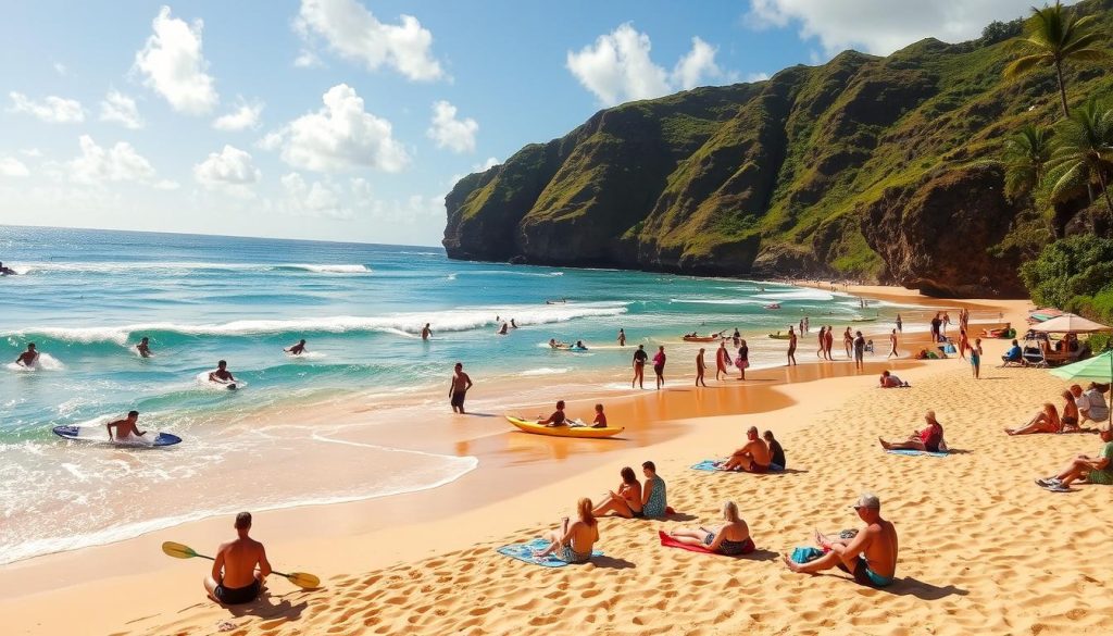 adventure activities at makua beach