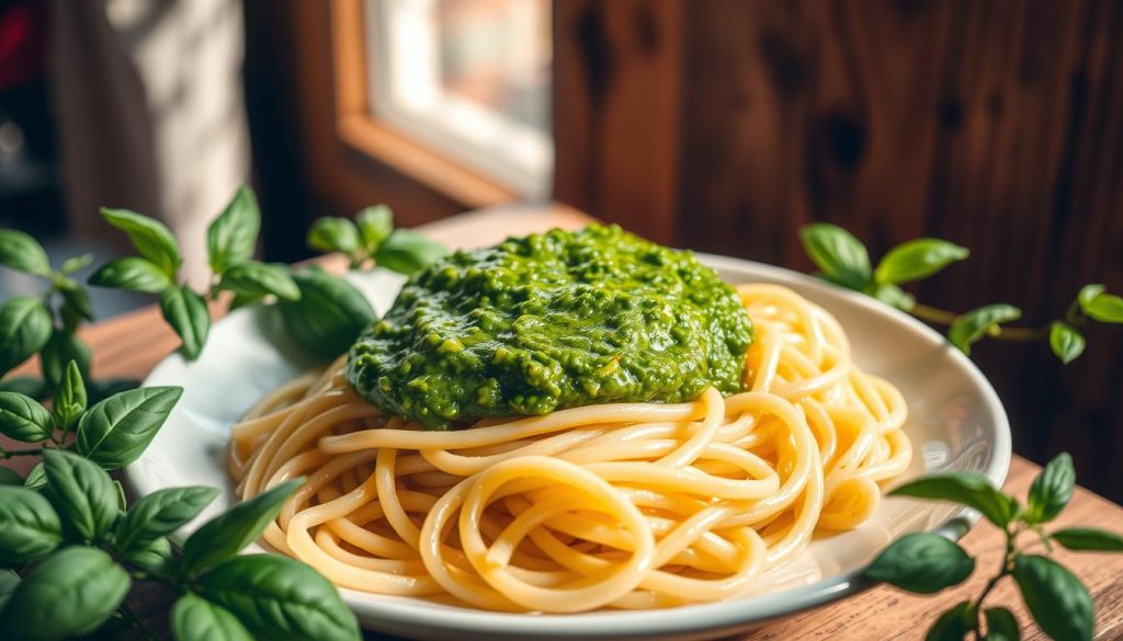 authentic pesto dish