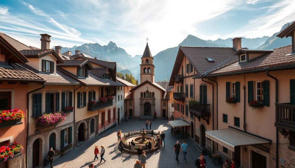charming alpine village