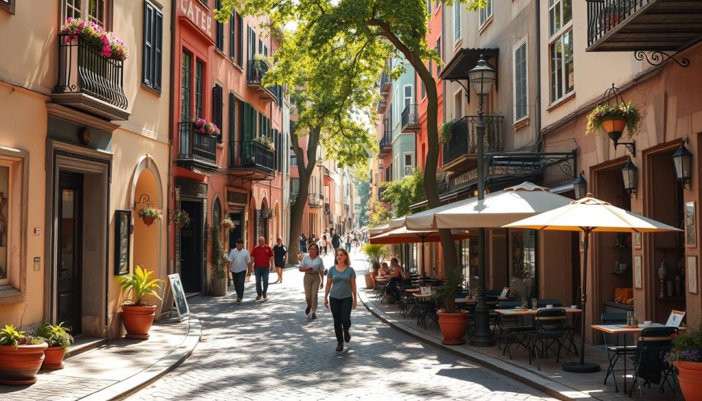 charming streets and local boutiques