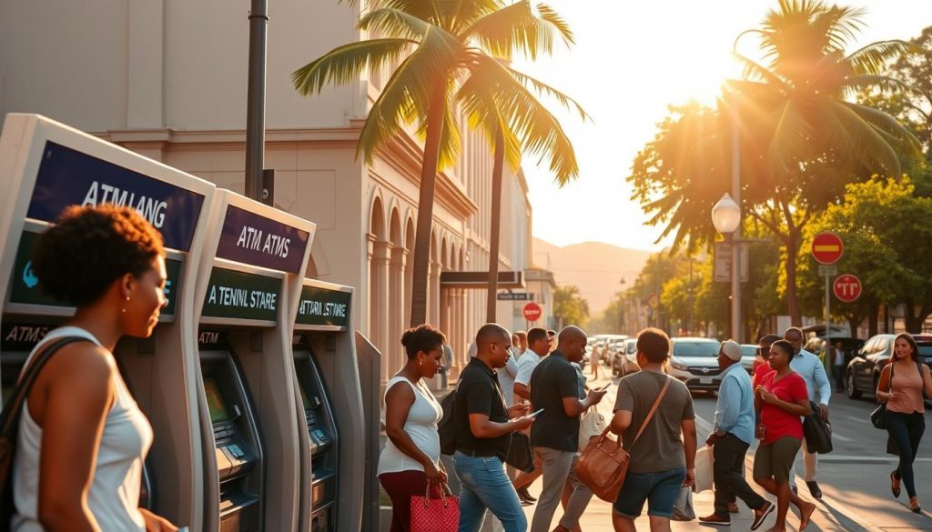 credit cards and ATMs in St. Lucia