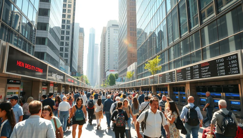currency exchange in city centers