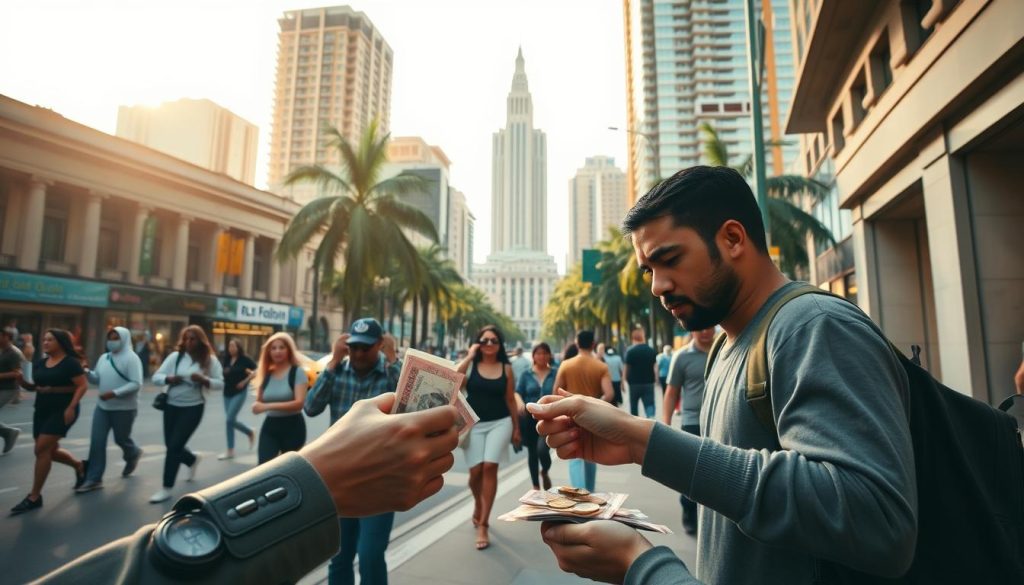 exchanging money in Brazil