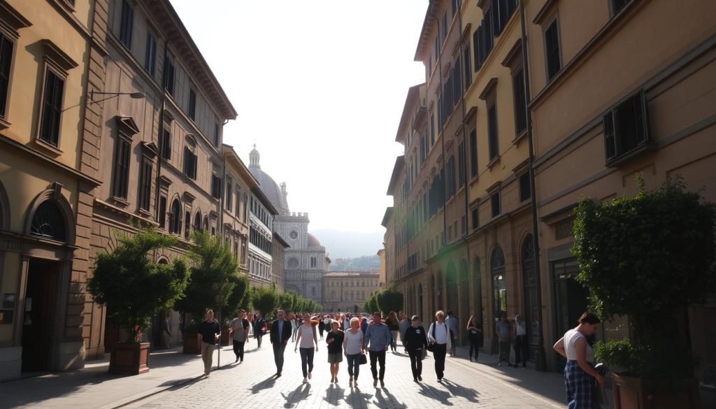 fewer crowd in Florence
