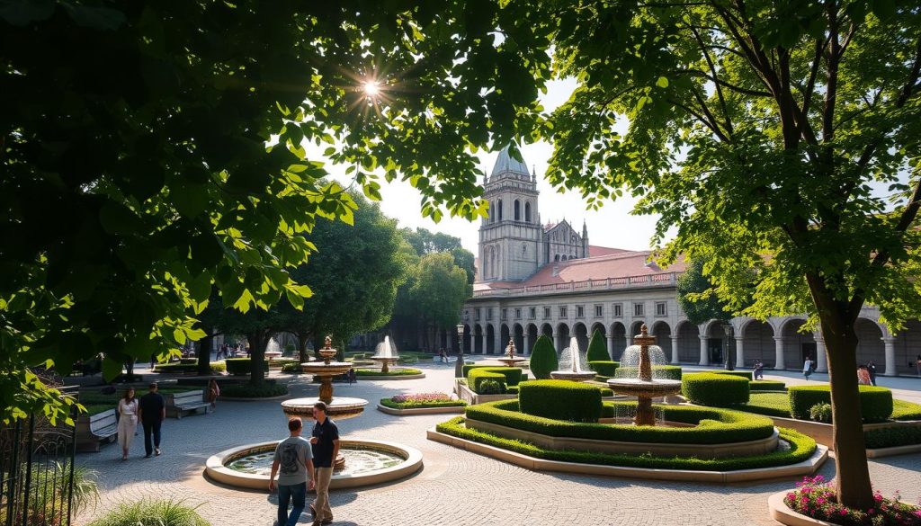 gardens and plazas in Braga