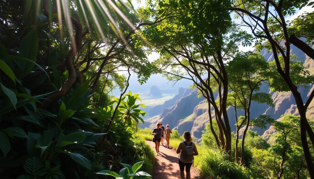 guided hike in hālawa valley