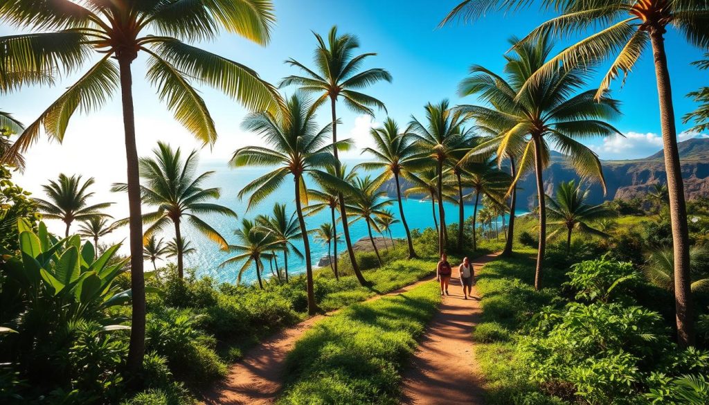 hiking trail in hawaii