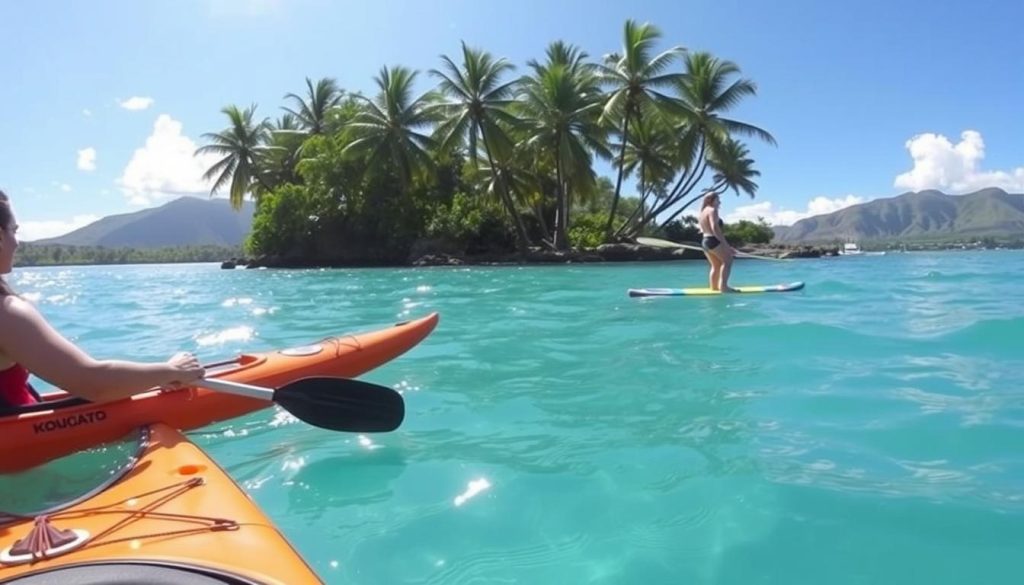 kayaking and paddleboarding