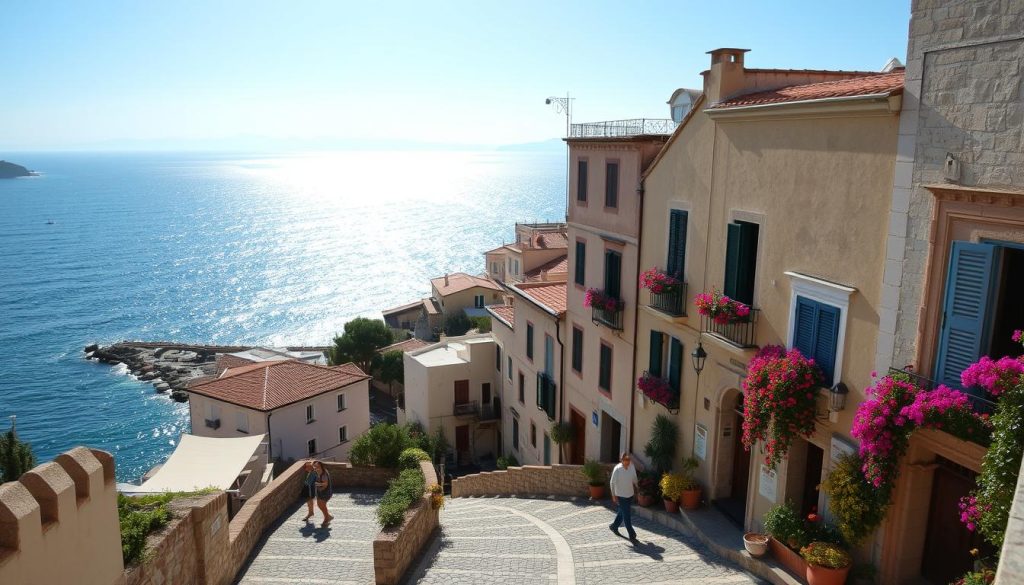 local town in the Aeolian archipelago
