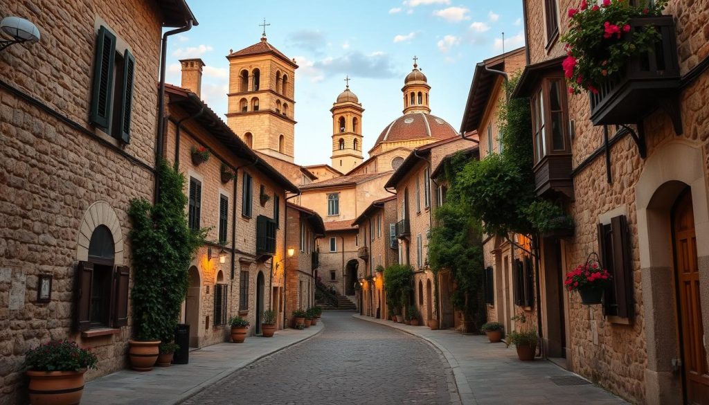 medieval streets of Assisi