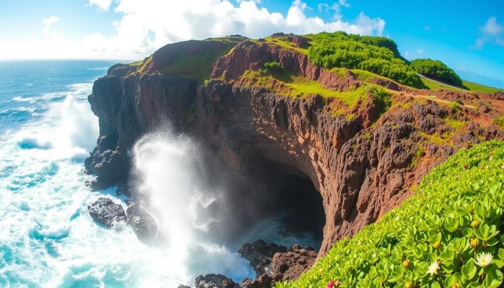 nakalele blowhole located