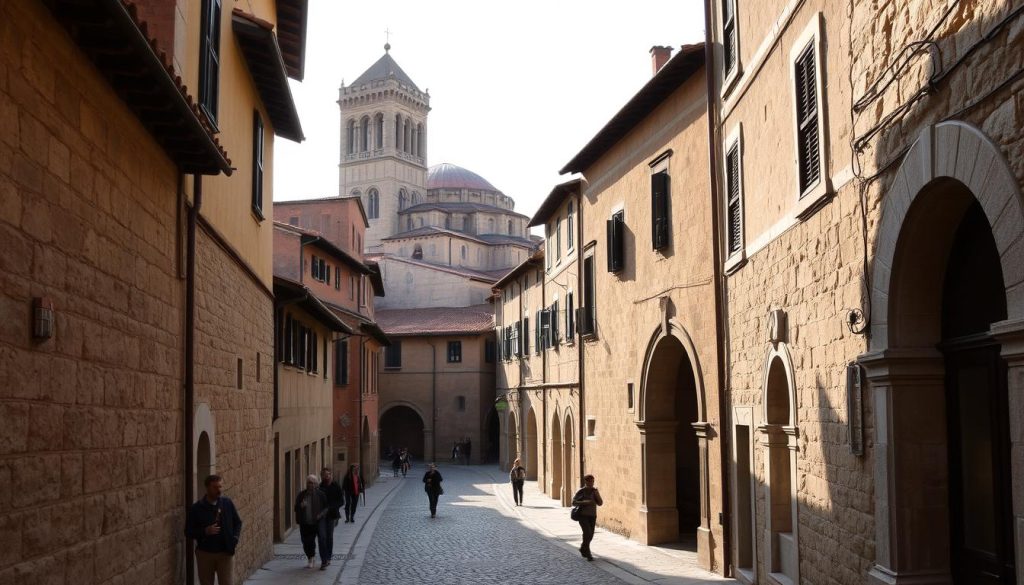 narrow streets of Assisi