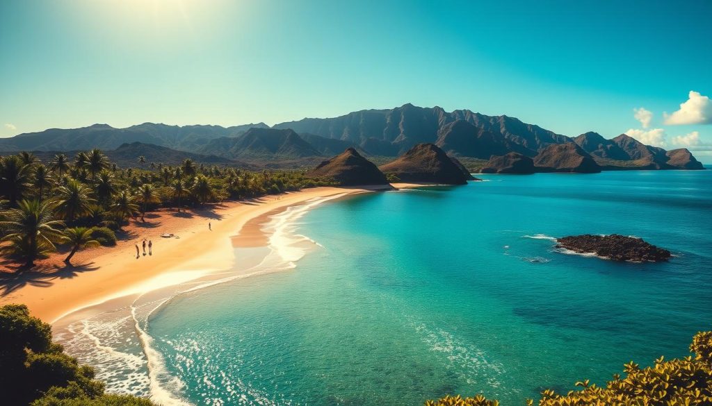 scenic beauty of napili bay beach