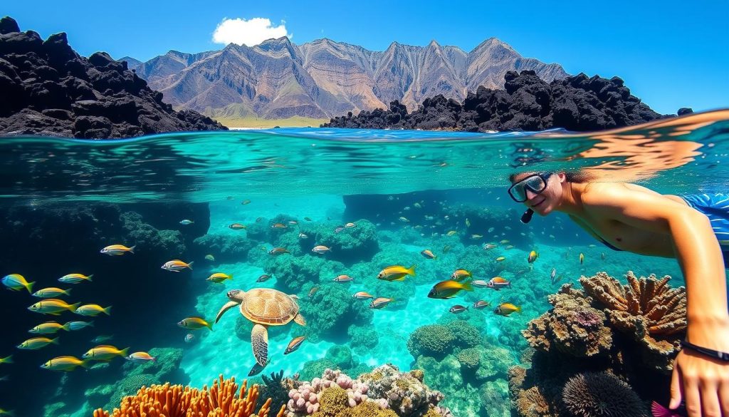 snorkeling at black rock