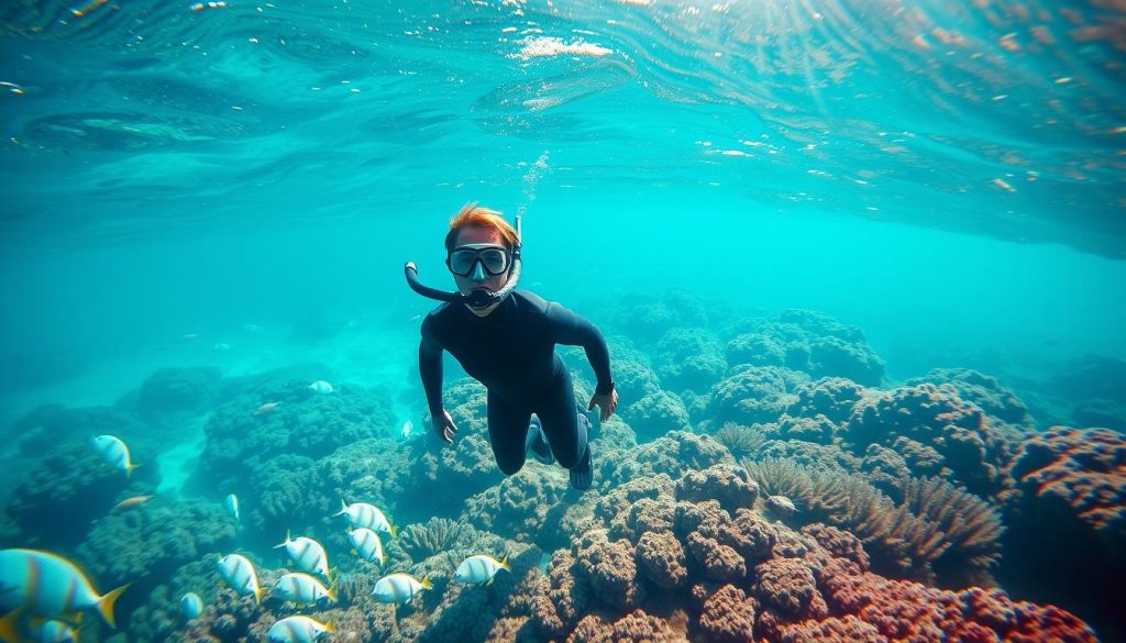 snorkeling gear