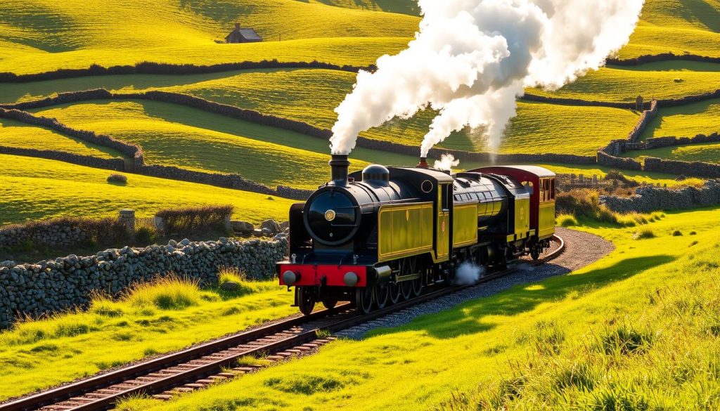 steam railway view
