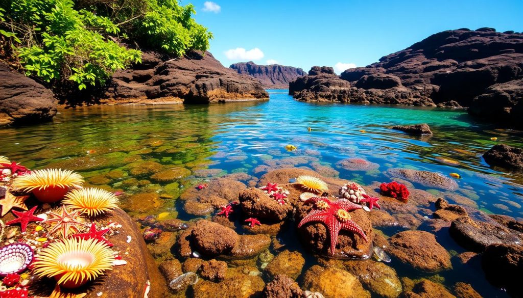 tide pool and marine life