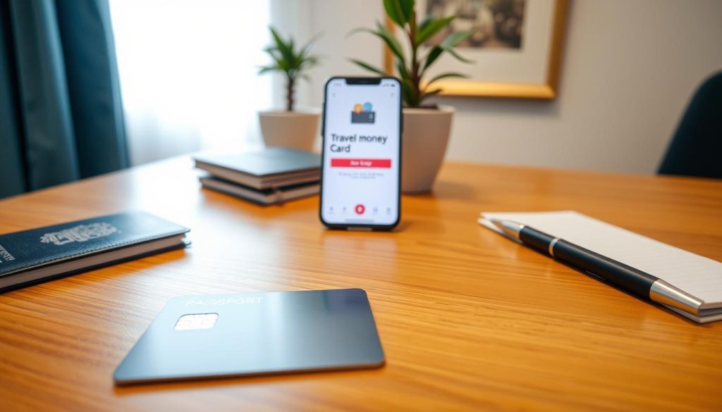 travel money card setup process