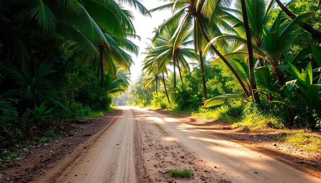 unimproved dirt road