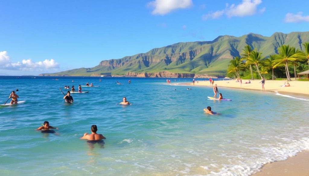 water activities at napili bay beach