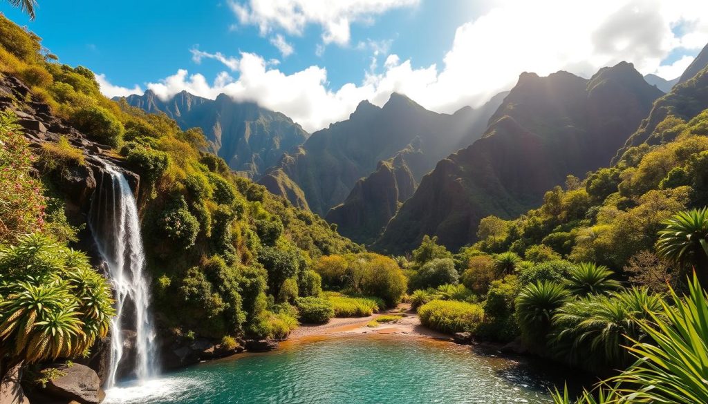 waterfalls and scenic views