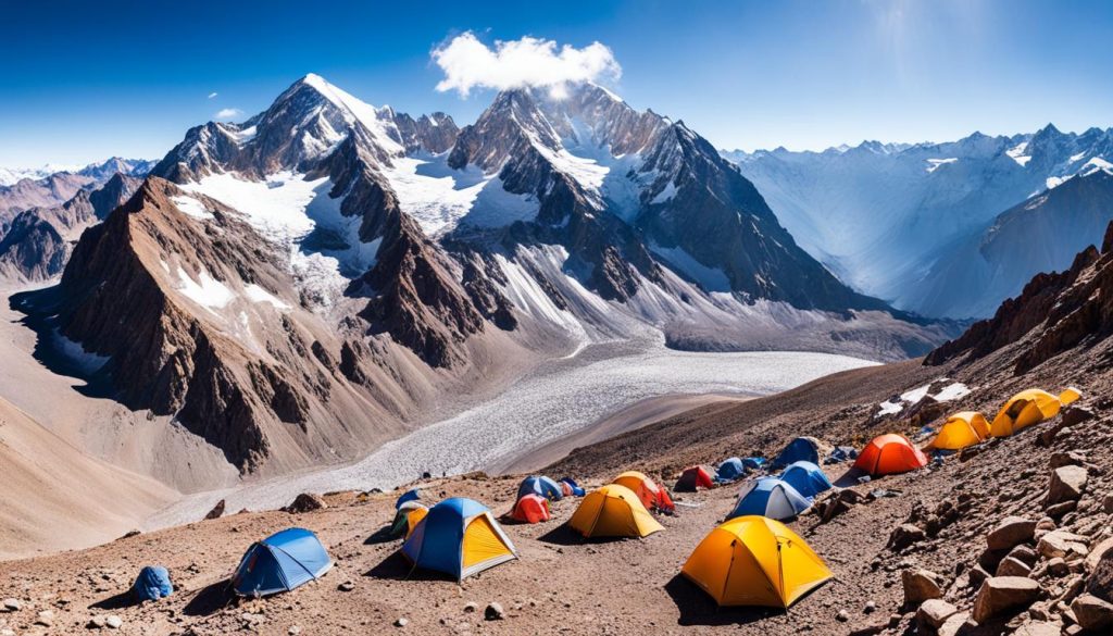 Aconcagua base camps