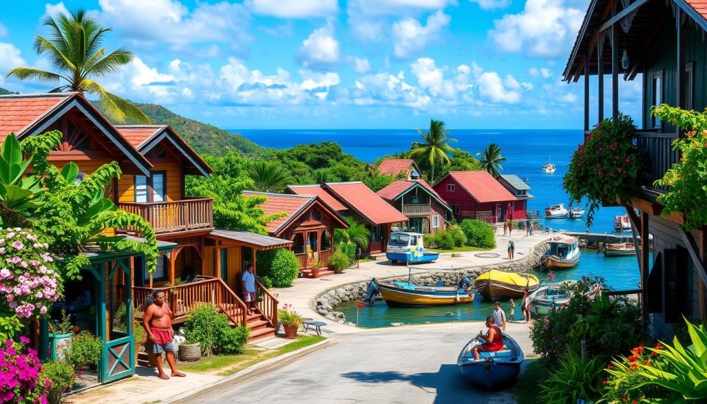 Anse La Ray Village, St. Lucia