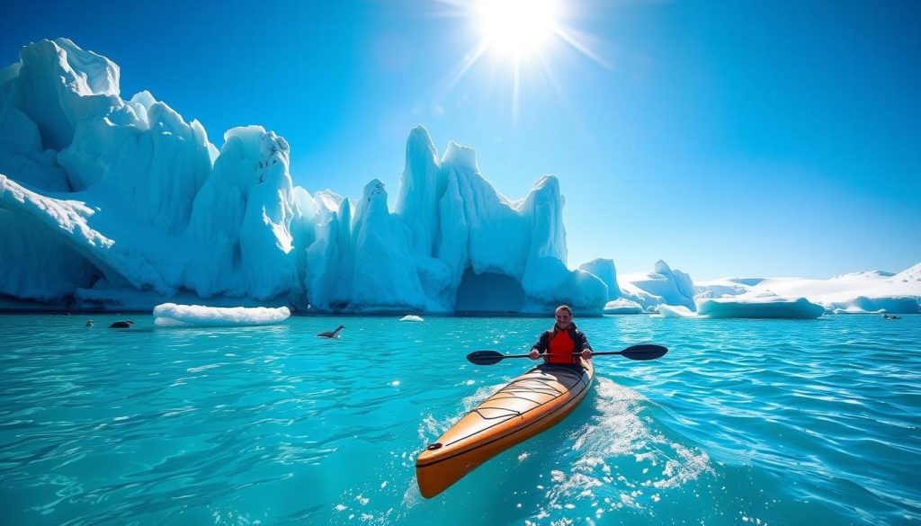 Antarctic kayaking