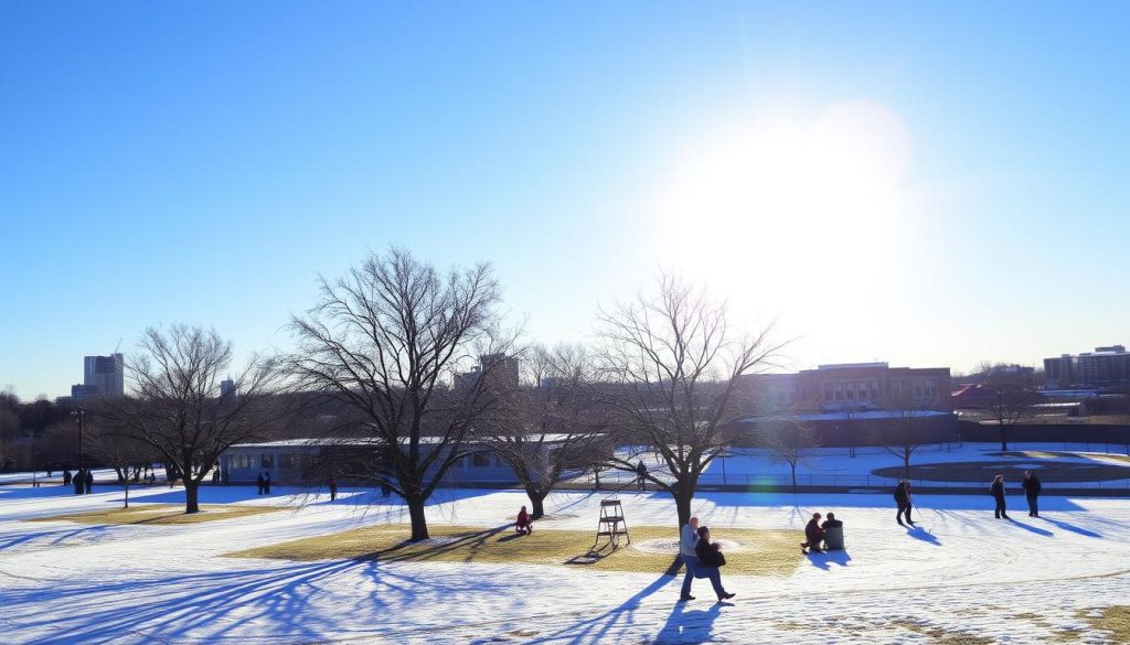 Arlington winter scene