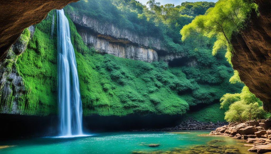 Awhum Waterfall and Cave