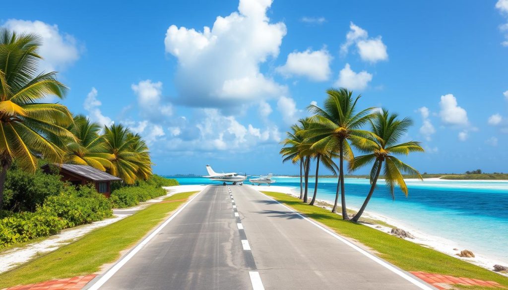 Big Ambergris Cay runway