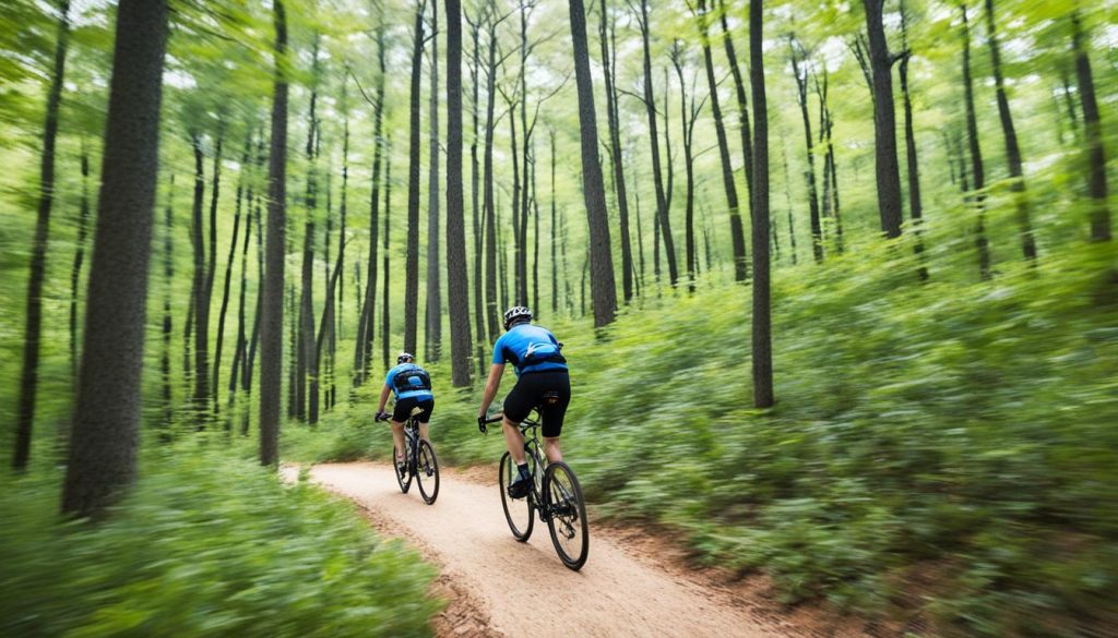 Biking trails at Cape Henlopen State Park