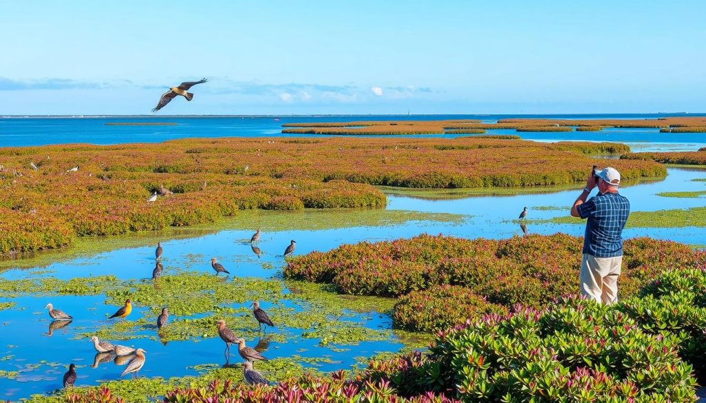 Bird Watching in Grand Isle, Louisiana