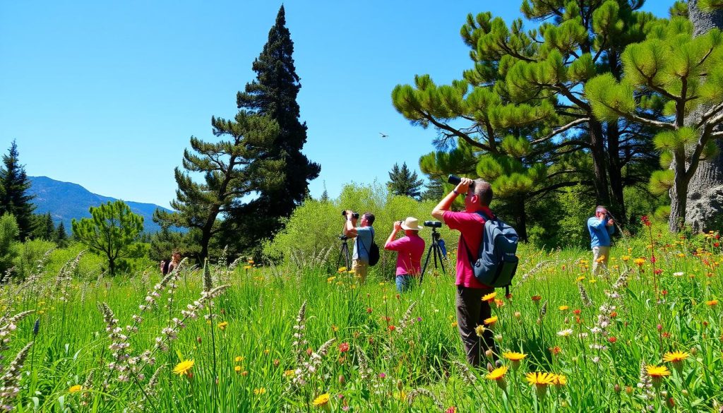 Bird watching in Al Shouf Cedar Nature Reserve