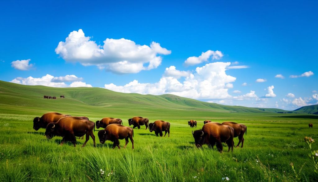 Bison on the Wildlife Loop Road