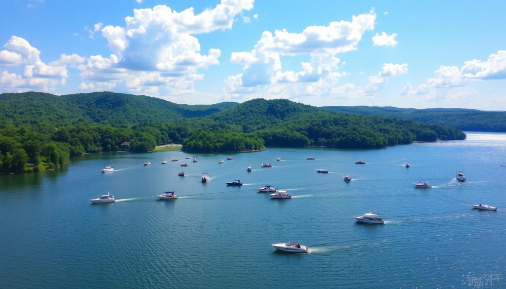 Boating at Lake of the Ozarks State Park