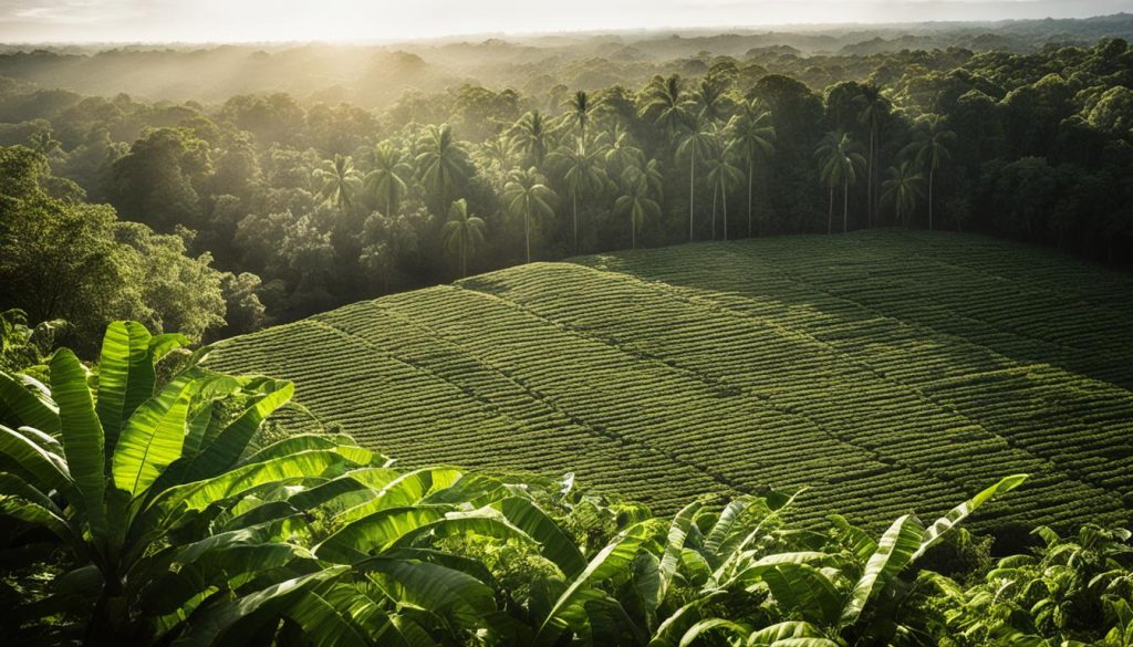 Cacao plantations in French Guiana