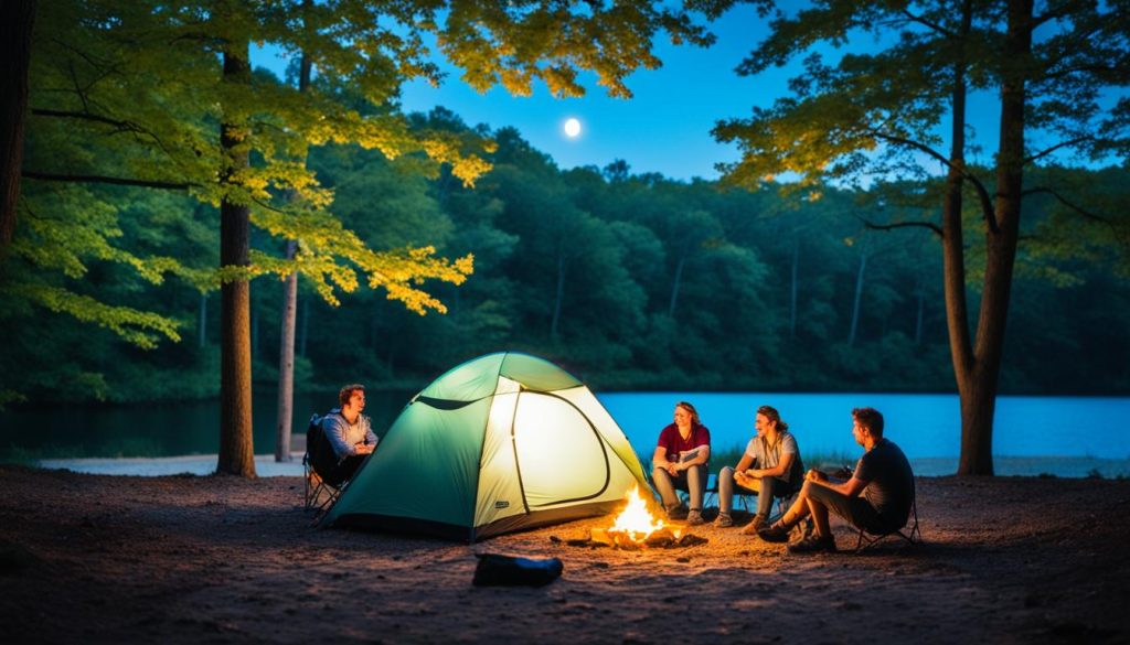 Camping in Indiana Dunes