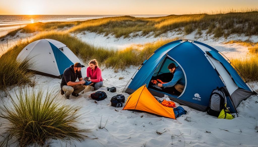 Camping on Cumberland Island