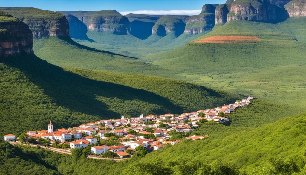 Chapada dos Veadeiros surrounding towns