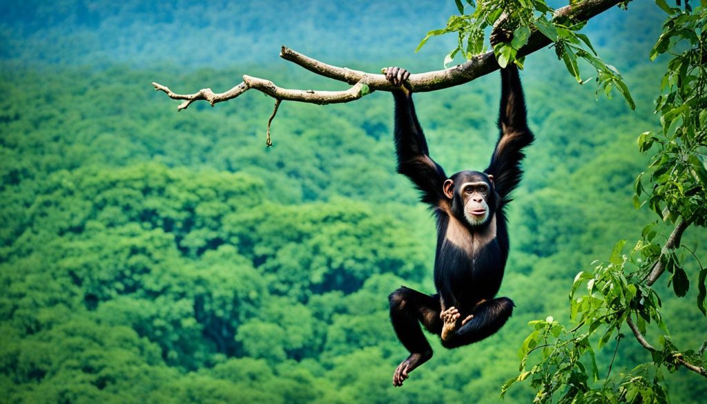 Chimpanzee in Gombe Stream National Park