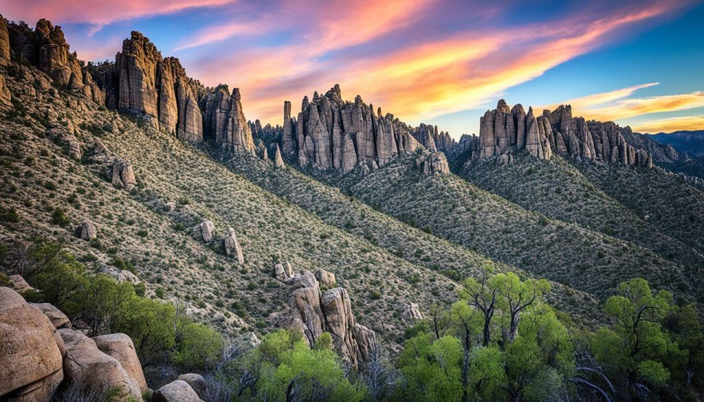 Chiricahua National Monument rock formations