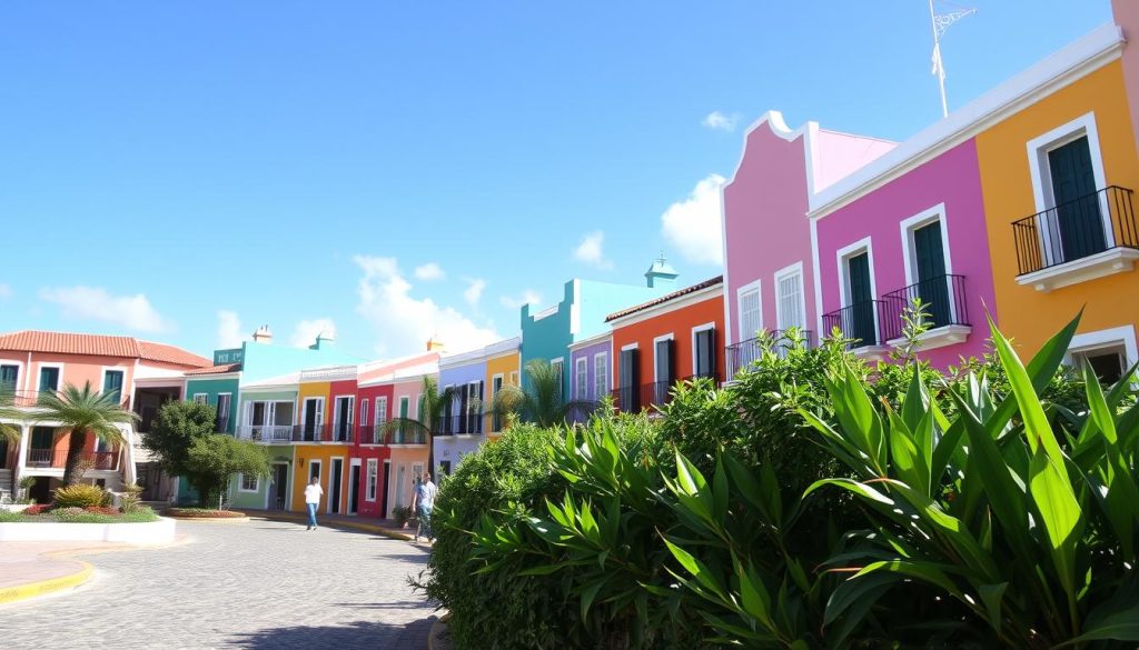 Colorful buildings in Punda neighborhood