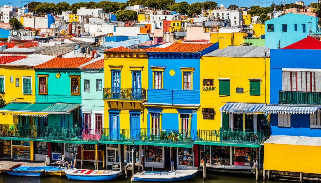 Colorful houses in La Boca, Buenos Aires